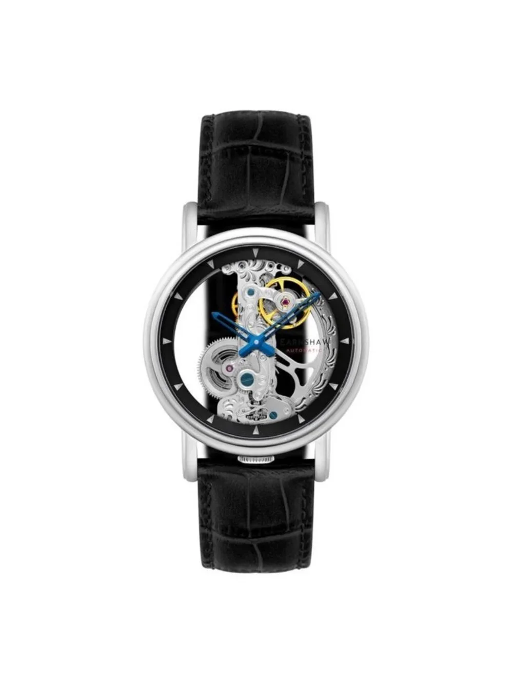 NWT Thomas Earnshaw Fowler Bridge Black Dial Men's Watch